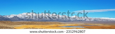 Sierra Nevada mountains in California, USA. Early Winter season.