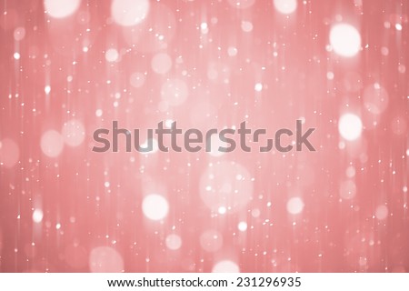 the christmas snowfall in the evening, natural photography of bokeh background