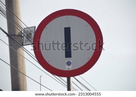 traffic signs in Bukittinggi, Indonesia