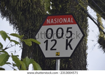 traffic signs in Bukittinggi, Indonesia