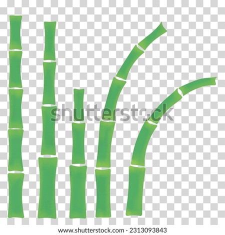 Hand painted green leaft bamboo branches can be used as a variety of design elements.Great for gift-wrap, poster card and with have High quality clipping mask.