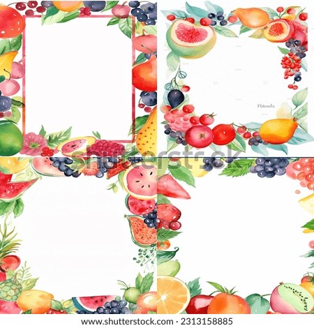 Picture Frames Frod Frame Clip Art Frod Design - Plant - Watercolor Painting (1)