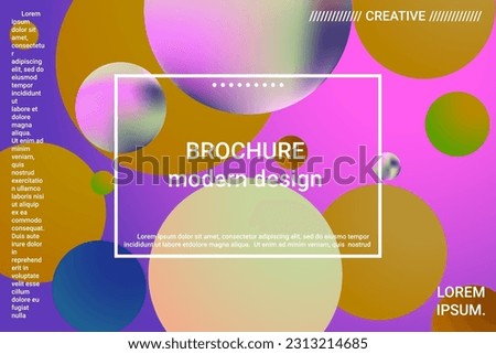 Ball shape gradients. Futuristic abstract background. Bright gradient. Vector geometric illustration. Background picture with balls for banner, poster, cover design.