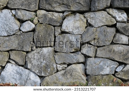 Gray brick wall as natural background