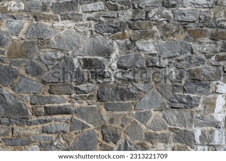 Gray brick wall as natural background