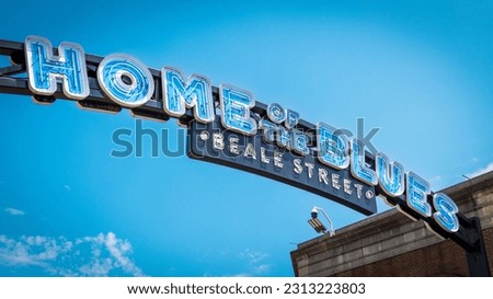 Details of Beale Street, Memphis Royalty-Free Stock Photo #2313223803