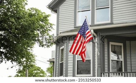 US flag: a symbol of patriotism, national identity, freedom, and the commemoration of American holidays like Memorial Day and July Fourth