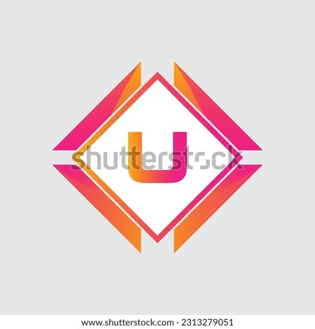 U logo Colorful Vector Design. Icon Concept. Abstract modern
