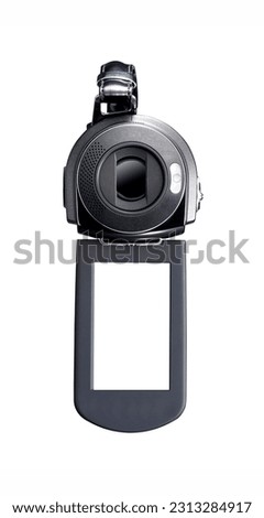 digital video camera isolated on white