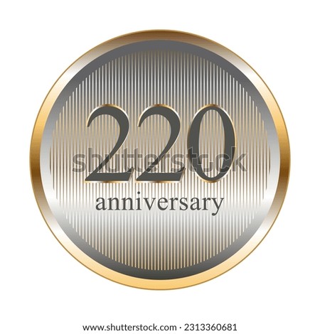 220th anniversary celebration. Anniversary. Illustration.
