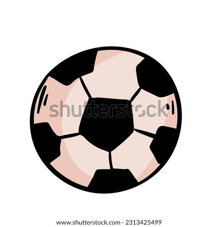 Realistic soccer ball or football ball on white background. Style vector Ball isolated on white background