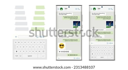 Message bubble chats for smartphones, with vector chat boxes designed for mobile messaging applications. Vector.