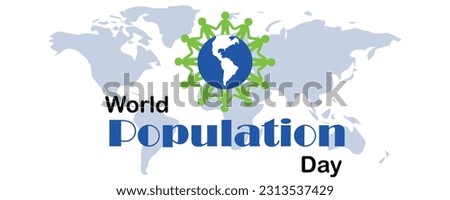 Banner for World Population Day