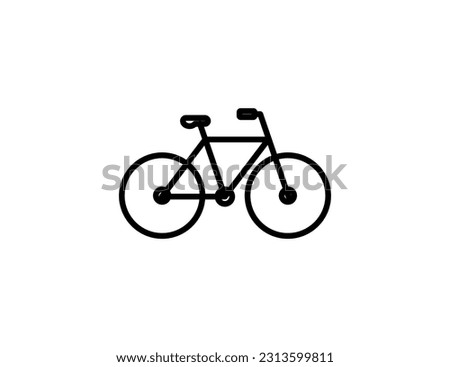 bike hand drawn icon design