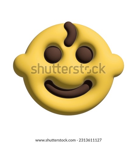 emoticon baby emoji 3d file jpg