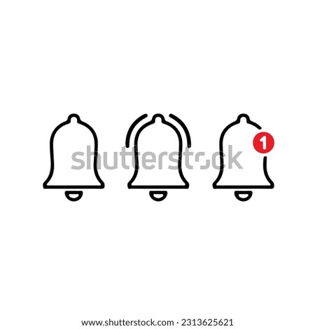 Notification icon vector, material design, Social Media element, User Interface sign, EPS, UI, Iphone, Illustration. New message. Bells set. Android. Smartphone. IMessages. We Chat. Line. Whatsapp.