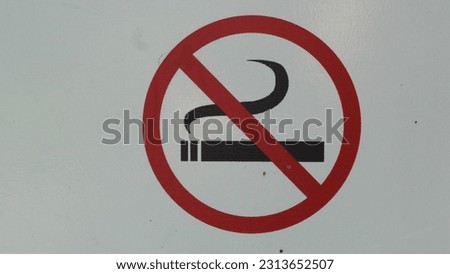 Don't smoke sign, symbol on white background