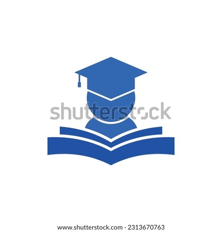 Student Book Learning logo designs concept vector. education symbol design, Icon Concept Isolated Vector Design Template
