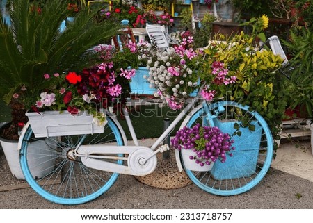 Artistic bicycle in Liguria, Italy 