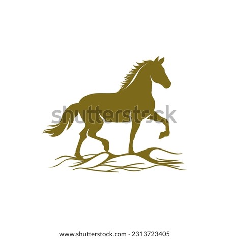 Horse logo design concept artwork