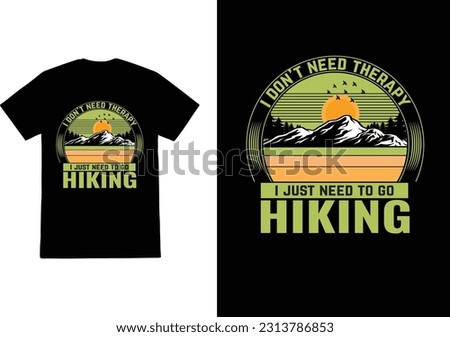 hiking t shirt design template, hiking t shirt graphic vector, outdoor adventure t shirts, hiking retro vintage element