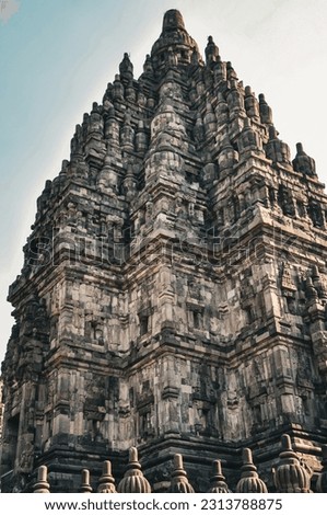 Prambanan main temple located in Yogyakarta, one of the biggest Hindu Temple