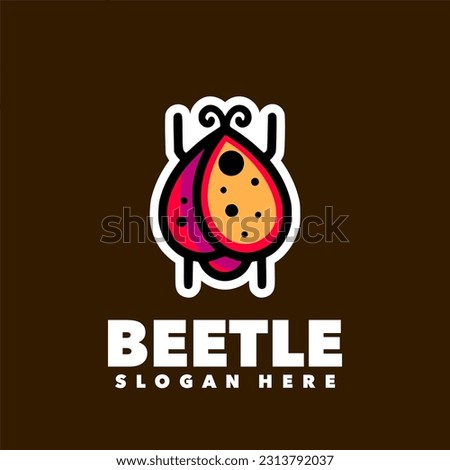 Beetle simple design template logo