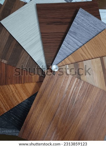 Colourful wooden floor catalogue image. 