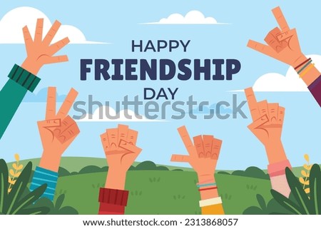 International friendship day background. banner, poster, greeting card. happy friendship day Celebration. international day of friendship. best friends concept. July 30. 30th July. vector illustration