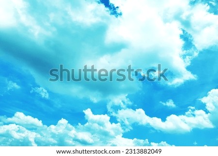 Clear weather - pictures of clouds in the blue sky_A