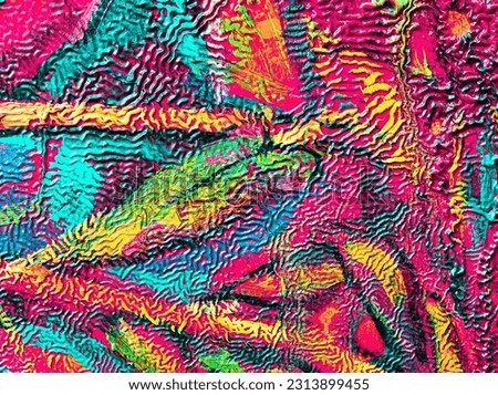Colorful abstract oil painting art background. Texture of canvas and oil paint.