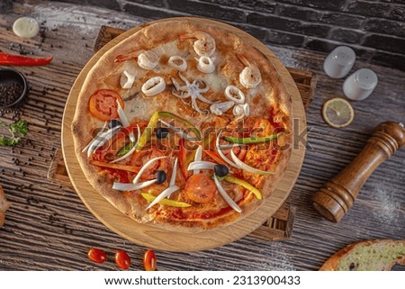 Contadina x Mare (Seafood) Classic Pizza, Italian Pizza, 
