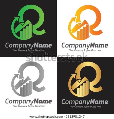Letter Q vector logo template, Colorful Letter Q logo, Financial Company Logo, Financial Institute Advisors Logo Design Template Vector Icon