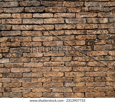 Old brick wall texture background for design with copy space for text or image.
