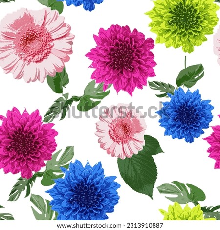 seamless flower print. floral print for textile, apparel, home textile, carpet