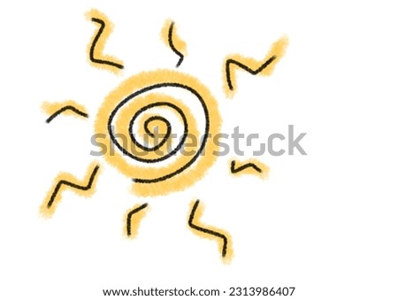 Yellow Sun Cartoon symbol illustration