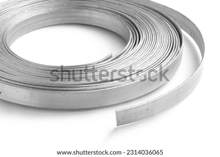 Aluminum Tape Strip Coil on white background