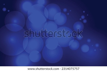 abstract blue background with bubbles, blue sparkle bokeh 