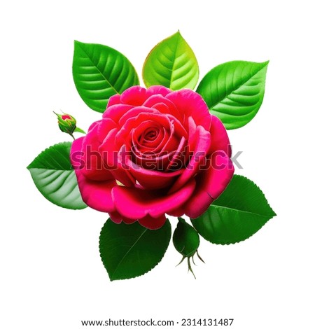 A beautiful red rose with jacaranda color with green leaves. This is an printable high quality JPEG file.