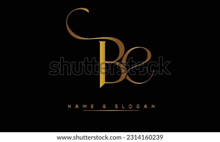 BE,  EB  Abstract  Letters  Logo  Monogram