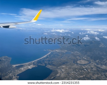 View of Iztuzu Beach from my plane window.