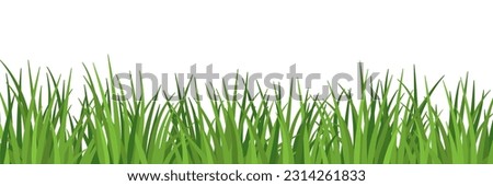 Lush grass and meadow close up isolated, ecology and environment concept Royalty-Free Stock Photo #2314261833