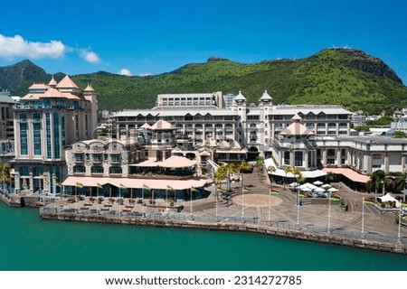 Waterfront of Port Louis, Mauritius island Royalty-Free Stock Photo #2314272785