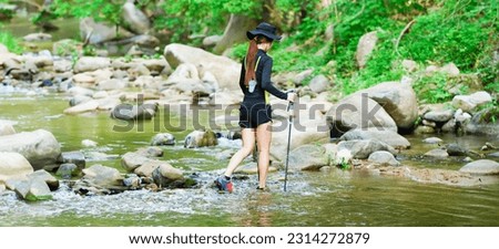 asian woman banner asian woman exercise trail running relax in nature exercise running trail running in nature