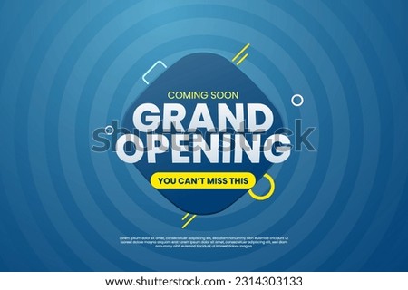 Grand Opening design background vector. Event grand opening design vector
