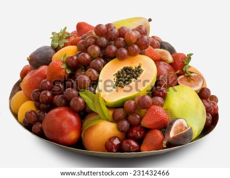 Cornucopia of fresh fruit