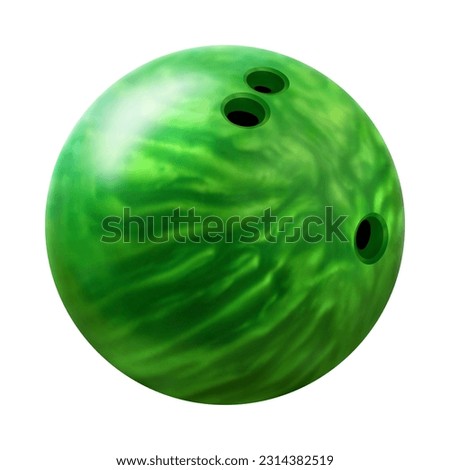 A bowling ball is a hard spherical ball used to knock down bowling pins in the sport of bowling.