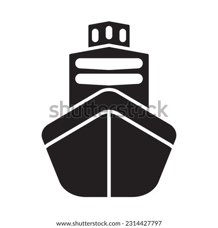 boat icon vector template illustration logo design