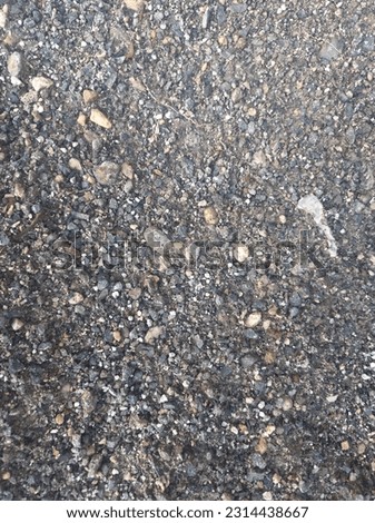 a mixture of sand and gravel