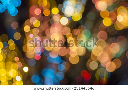 Colored defocused lights background. Abstract bokeh lights .